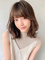 キリ 表参道(kyli)&nbsp;★大人かわいいボブウルフピンクベージュ薄めバングくびれモテ髪