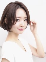 デイジー インデックスヘア 大島店(DAISY index hair)&nbsp;20代30代40代50代ひし形くびれデジタルパーマ黒髪長めバング小顔