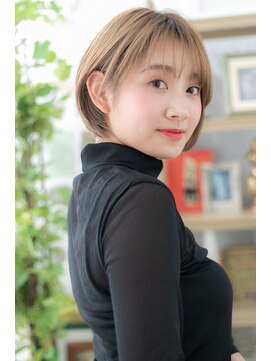 カバーヘア ブリス 戸田公園西口店(COVER HAIR bliss) ハイトーンカラー韓国風前下がりボブa戸田公園10代20代30代