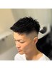 【眉毛も整う定番メニュー☆】メンズカット+眉毛カット+トリートメントスパ