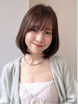 ハニーシブヤ(HONEY shibuya)&nbsp;大人可愛い20代30代40代小顔ひし形ショートボブ×ラテベージュ★