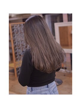 ダラ(DARA) 【バレイヤージュ】アッシュベージュ×プラチナブロンド