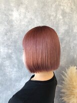 ヘアアンドメイク ムーア(Muuua)&nbsp;ハイトーンピンクベージュ＋ボブ