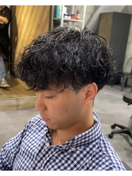 ビカムメンズヘアー 栄店(become men's hair) 波巻きパーマ×マッシュヘア