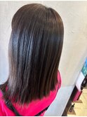 黒髪暗髪☆美シルエットストレートロング20代30代40代髪質改善