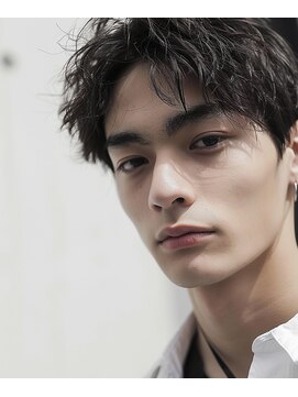 ヘア ケア オディール(Hair Care Odile) 【シャドウパーマ/ツイストパーマ】センターパートアップバング