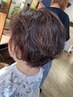 【カジュアルな印象】艶髪doubles mix treatment × ベーシックパーマ+カット
