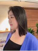 縮毛矯正でサラサラ長めボブ♪