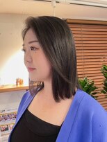 サンチャサロン(sancha salon) 縮毛矯正でサラサラ長めボブ♪