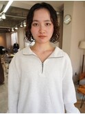 ボブパーマ ワンレン スパイラルパーマ【鹿児島中央】