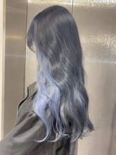 ベレーザ 渋谷神南(Beleza) 13098ブリーチ＆インナーカラー韓国黒髪アッシュブルーカラー