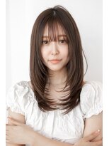 エースハバナ 渋谷(1 HAVANA)&nbsp;ミディアムレイヤー/20代30代大人かわいい/オリーブグレージュ