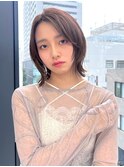レイヤーボブ　ボブ　レイヤーカット　ミディアムボブ　レイヤー