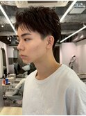 アップバング/七三/黒髪/ツーブロック/曲がる縮毛矯正3