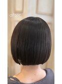 切りっぱなしボブ