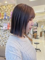 テトラ バイ ネオリーブ 横浜西口店(tetra by neolive)&nbsp;透明感グレージュ髪質改善カラー切りっぱなしボブ　N