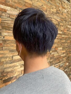 ルページ 千葉(lpage) メンズカット/ブルーブラック/フェザーパーマ[千葉/千葉駅]