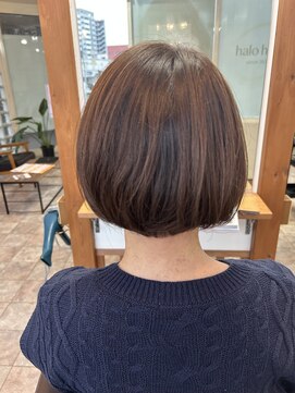 白髪ぼかし×ナチュボブ