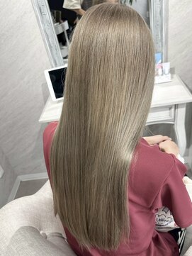 アンベル(ANBEL) ブリーチハイライト髪質改善ダブルカラーレイヤーカット