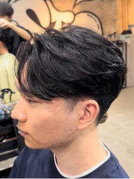 カーニー 上野(kearny) ニュアンスパーマ毛流れパーマ曲がる縮毛矯正センターパート