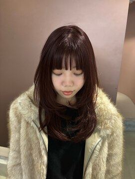 ニカ(NICA) 【NICA】レッドブラウン ×レイヤーカット :北村