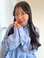 アンニュ(annuy)&nbsp;韓国ヘア アッシュ 顔周りカットアッシュカラーインナーカラー