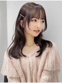 上品韓国ヘア◇ミディアムレイヤー顔周りカットくびれミディアム