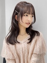 エヌアイ オモテサンドウ(ni omotesando)&nbsp;上品韓国ヘア◇ミディアムレイヤー顔周りカットくびれミディアム