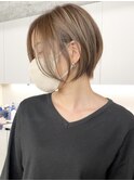 ミルクティーベージュダブルカラーインナーカラーケアブリーチ