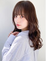 アンジュール(UNJOUR.)&nbsp;髪質改善×韓国風ブラウン巻き髪/夏カラー透明感