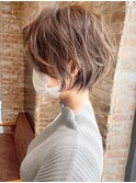 40代50代60代 ショート白髪ぼかし絶壁解消似合わせs