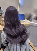 ブリーチなし透明感たっぷりラベンダーカラー