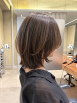 オーレント(AULENT)&nbsp;大人かわいい　レイヤーボブ　グレージュ　くびれボブ　表参道