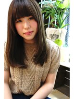 ネオリーブアイム 横浜西口店(Neolive aim)&nbsp;適度な重みを残したアッシュベージュのセミロング