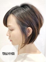 アッシュ 亀戸店(Ash)&nbsp;【大人可愛い】ナチュラル小顔ボブ☆丸み前下がりボブ