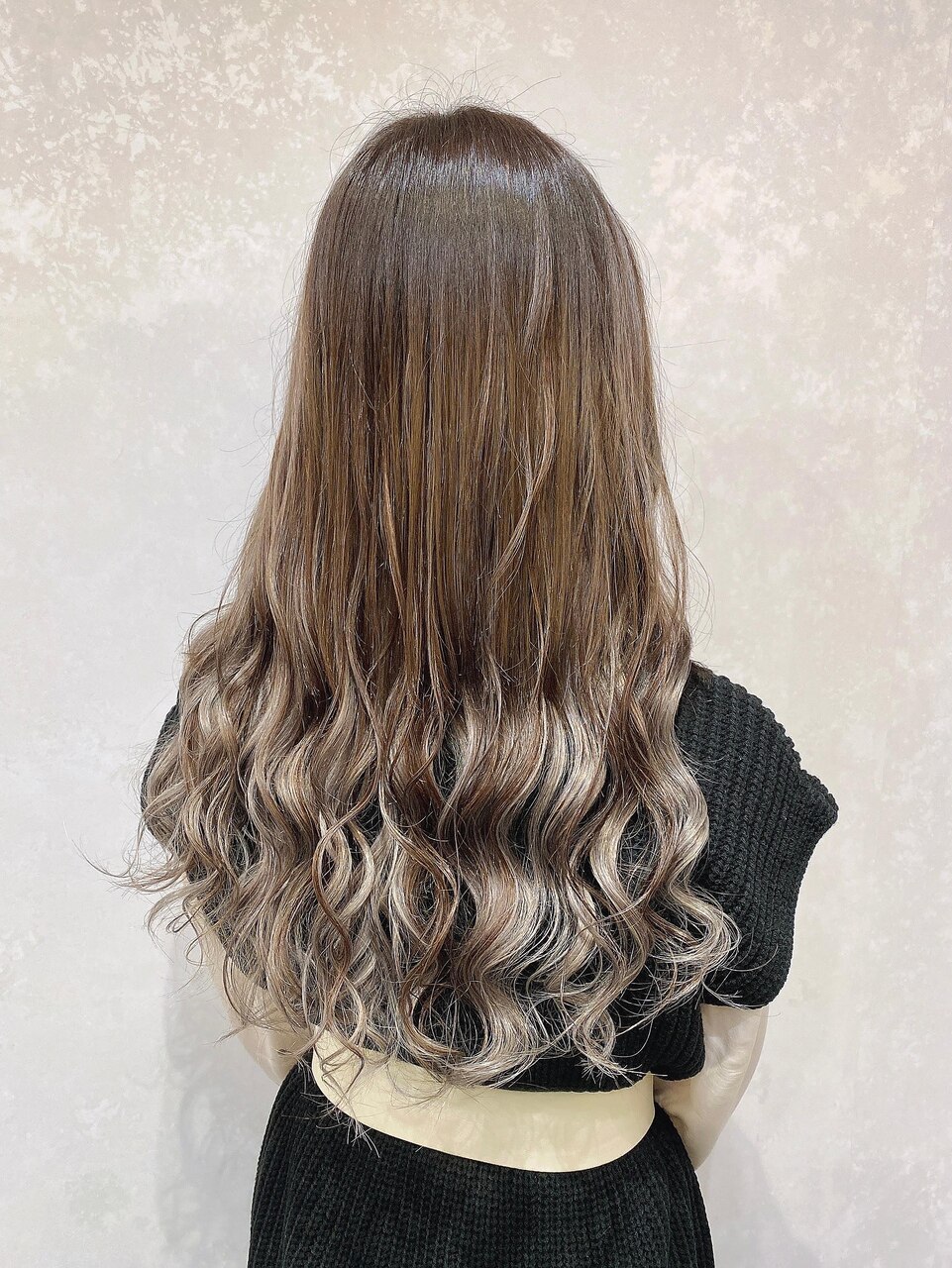 マロンベージュ#シールエクステ#グラデーションカラー#卵型#神戸