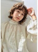 【juno】フェイスラインくるくるパーマ♪切りっぱなしボブ