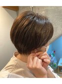 ピアスが似合うショート ニュアンスマッシュ つつじヶ丘/仙川