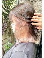 ヴォアソルヂェガーデン(Voasorte GARDEN)&nbsp;【KIKA】インナーカラー　ピンクベージュ