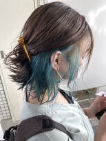 ヴィフ 大船(VIF)&nbsp;インナーカラー(デザインカラー)×ターコイズブルー