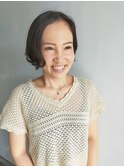 【morio原宿】前下がりショートボブ　ワンカールパーマ風