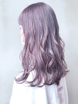 アルバム 銀座(ALBUM GINZA) ラベンダーロング_かきあげロングマロンベージュ_ba326203