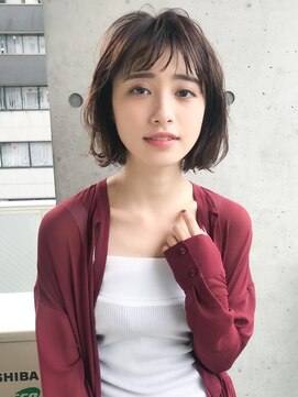 アドレバイハピネス(ADORE by happiness) 大人可愛いベビーバング　ワンカールショコラベージュ