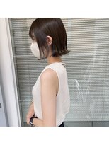 ミント(mint) 外ハネボブ/切りっぱなしボブ/ボブ/ショート/グレージュ