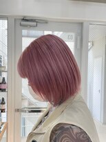 【川辺晴加】丸みショートxピンクラベンダー
