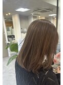 熊本レイヤーカットアッシュ系20代ヘアスタイルカラー