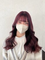 アース コアフュールボーテ 熊谷店(EARTH coiffure beaute)&nbsp;ピンクブラウン_ケアブリーチ_ナチュラル_ワンホンカラー