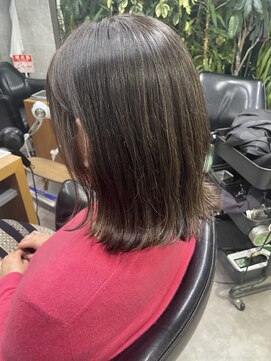 シェル 吉祥寺(shell) グレージュカラー/ボブウルフ/黒髪/ココアベージュ