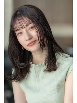 ケアリー 大泉学園(Carelly) 大人かわいい前髪セシルカットココアブラウンフリンジウェーブ