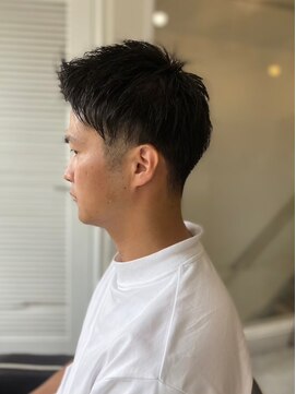 メンズカット バイ ソイクフ(メンズカット by SOY-KUFU) MEN’S HARE アッシュブラックベリーショート